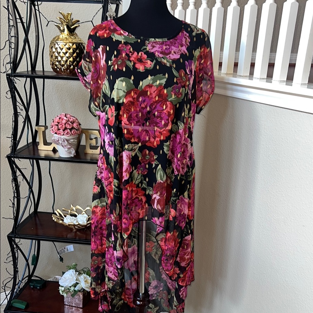 Floral High-Low top size S